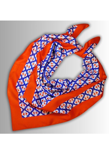 Kırmızı Eşarp Ipeksi Twill Saten Çintemani Desenli 90CMX90CM modelleri
