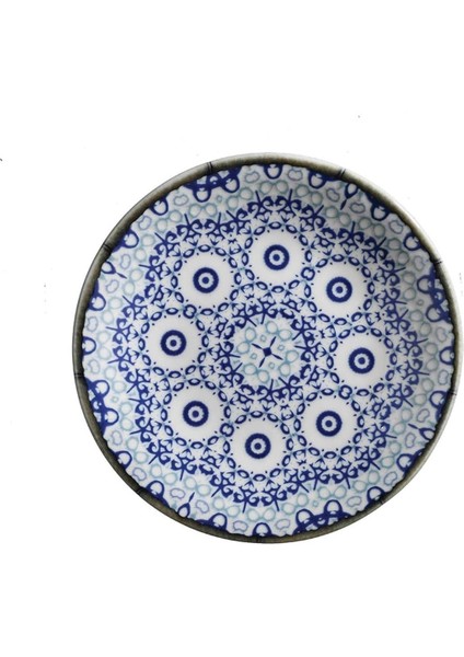 Mavi Desenli Şık Pasta Tabağı - 891312, Zarif ve Güzel Sunum Için Idealdir