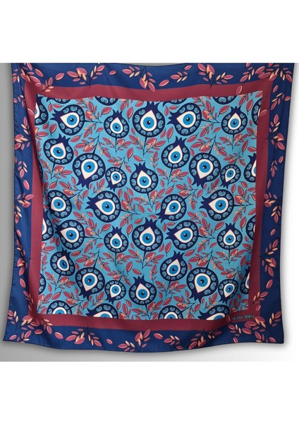 BEREKET KOLEKSİYONU NAR VE NAZAR BONCUĞU DESENLİ EŞARP fiyatları