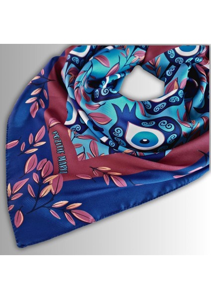 BEREKET KOLEKSİYONU NAR VE NAZAR BONCUĞU DESENLİ EŞARP modelleri