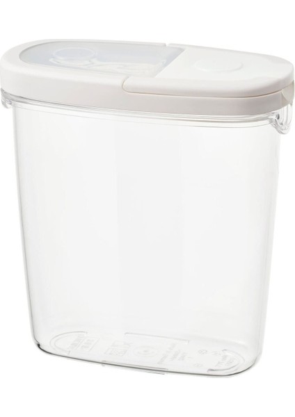 Beyaz Saklama Kabı 8X18 cm 1,3 L, Pratik ve Şık Mutfak Çözümleri