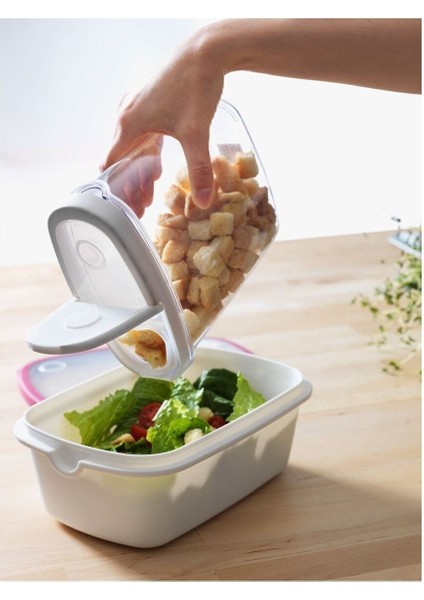 Beyaz Saklama Kabı 8X18 cm 1,3 L, Pratik ve Şık Mutfak Çözümleri fiyatları