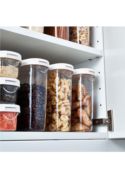 Beyaz Saklama Kabı 8X18 cm 1,3 L, Pratik ve Şık Mutfak Çözümleri fırsatları