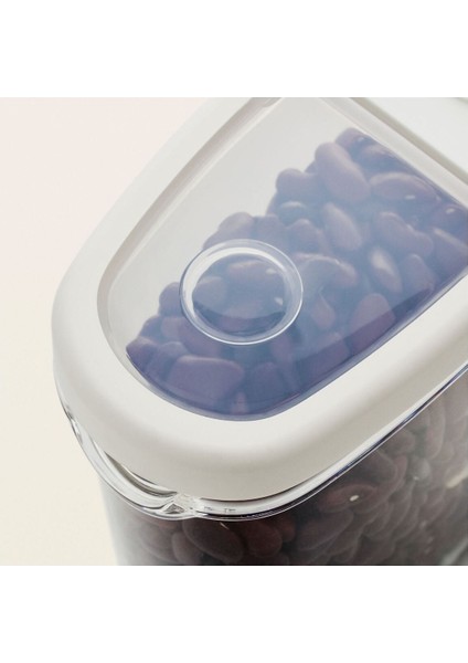 Beyaz Saklama Kabı 8X18 cm 1,3 L, Pratik ve Şık Mutfak Çözümleri