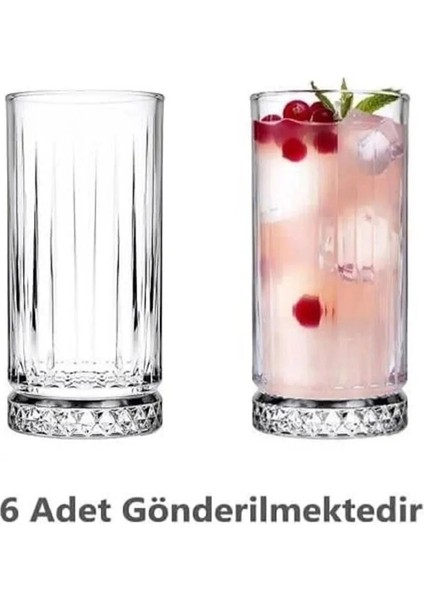 Şık 6'lı Beyaz Meşrubat Bardağı Takımı, Zarif ve Kullanışlı Tasarım