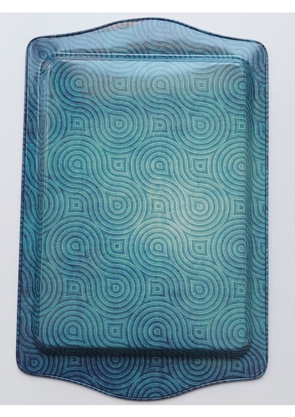 Istanbul Temalı Renkli Metal Tepsi, Küçük Boy, 25X16 cm indirimleri