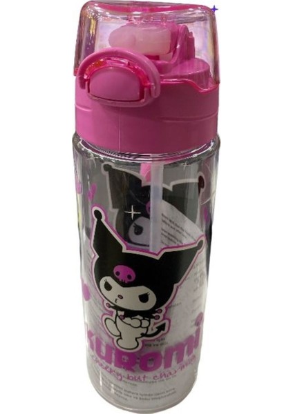 Pembe 500 ml Pipetli Şık ve Dayanıklı Su Matarası