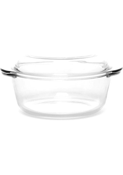 2 Litre Kapaklı Yuvarlak Borcam Tencere, Dayanıklı ve Şık Mutfak Gereci fiyatları