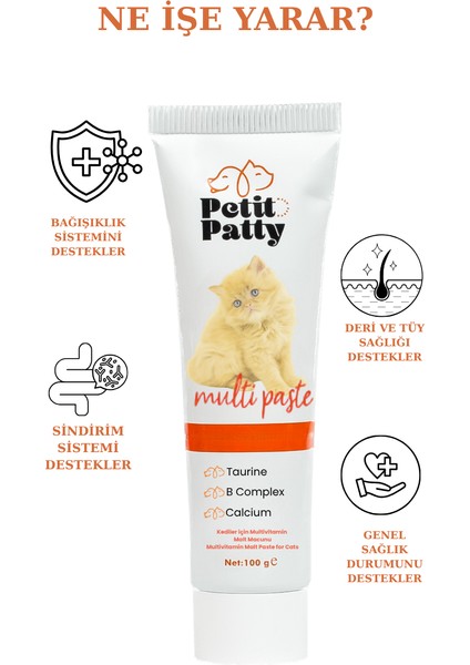 Multi Paste 100 G Kediler Için Multivitamin Malt Macunu indirimleri