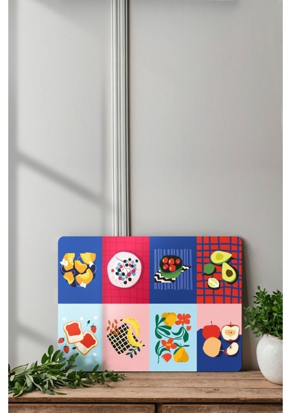 Modern Çok Renkli Karma Desenli Temperli Cam Kesme Tablası 25X35 cm fırsatları