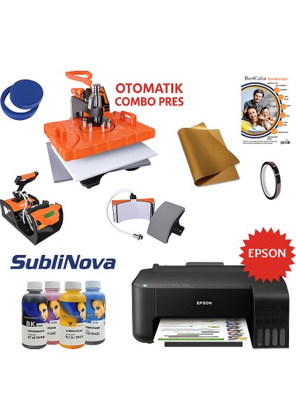 Süblimasyon Combo Transfer Baskı Seti