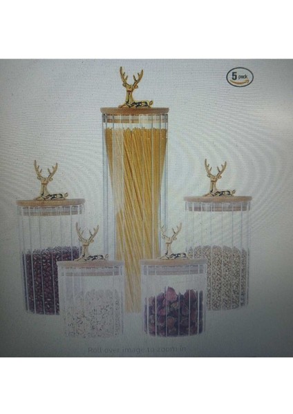 2'li Geyikli Cam Saklama Kabı, Hava Geçirmez, 600 Ml, Beyaz, 9X10 cm fiyatları