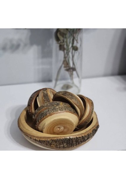 7'li Doğal Ahşap Çerezlik Seti, Şık ve Kullanışlı Mutfağınıza Özel fırsatları