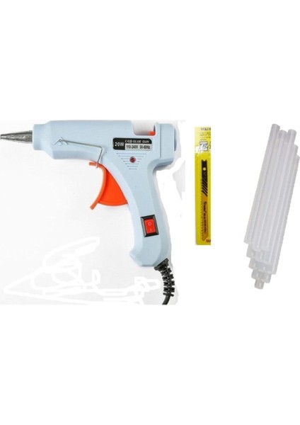 Makroyapı Fuji Pulian Silikon Tabancası Mum Silikon 20 W Ince 10 Mum ve Uç Dahil