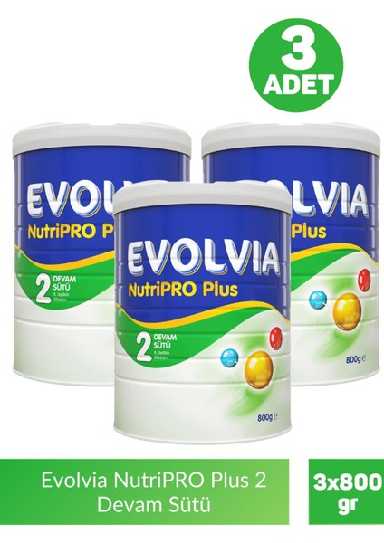 Nutripro Plus 2 Devam Sütü 800 gr 3 Adet