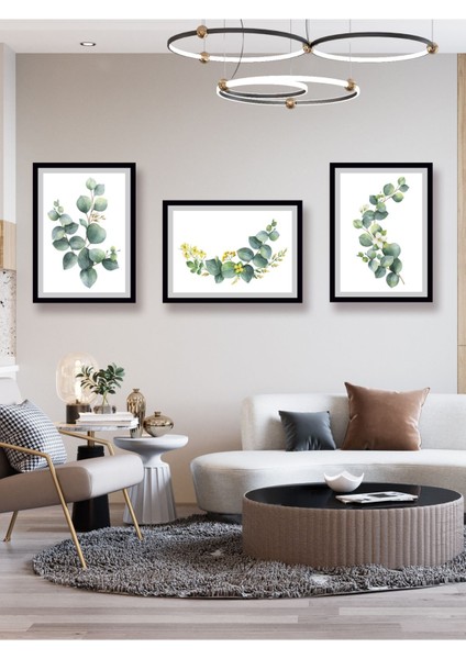 Renkli Dekoratif Okaliptüs Dalları, Şık ve Canlı Ev Dekorasyonu Için Ideal.