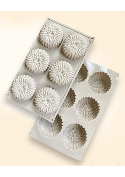 Kırmızı Silikon Kalıp 7cm, Mum, Sabun, Kek ve Pasta Için Uygun