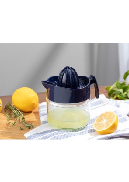Limon Sıkacağı Cam 300 ml Lacivert, Şık ve Kullanışlı Mutfak Gereci