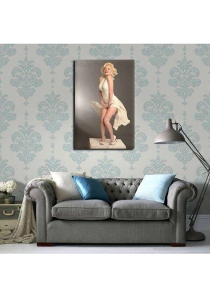 Renkli Marilyn Monroe Kanvas Tablo, Şık ve Dekoratif Duvar Sanatı
