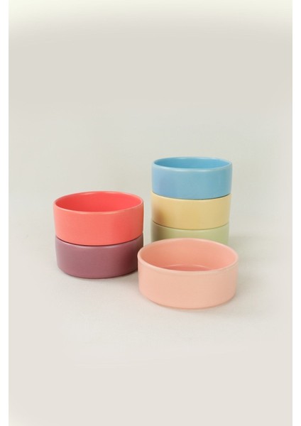 Renkli 14 cm 6'lı Çok Amaçlı Çorba ve Yemek Kasesi Seti fiyatları