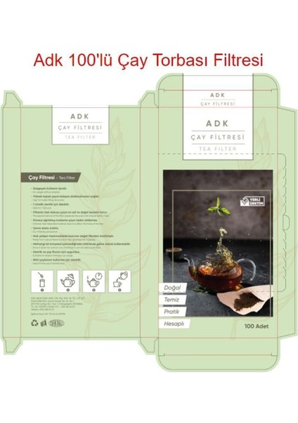 3 Paket 100 Lü 300 Adet Çay Filtresi Torbası Demlik Filtre Seti fırsatları