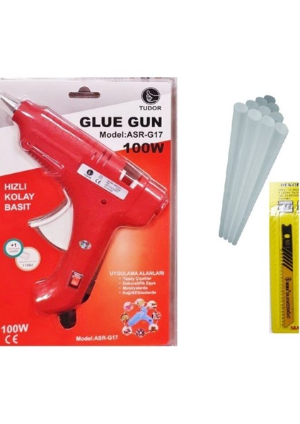 Anahtarlı Sıcak Kalın Mum Silikon Tabancası 100 Watt K