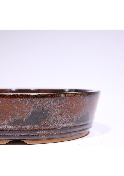 Yuvarlak Bonsai Saksısı No.64-Sırlı (24 Cm) modelleri