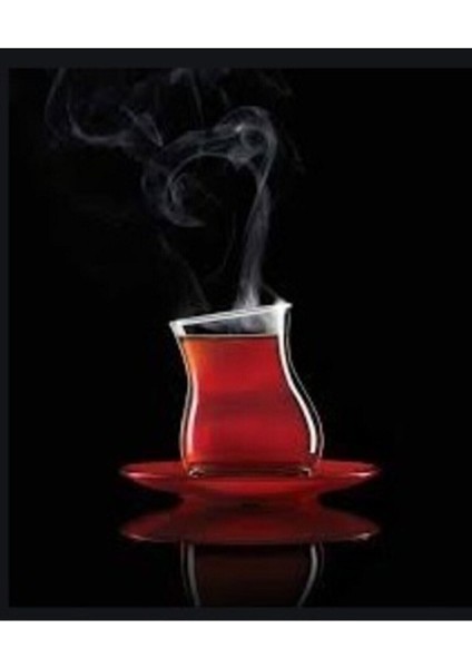 Turuncu 6'lı Çay Bardak Seti, Şık ve Dayanıklı Tasarım, Keyifli Içim Deneyimi Sağlar.