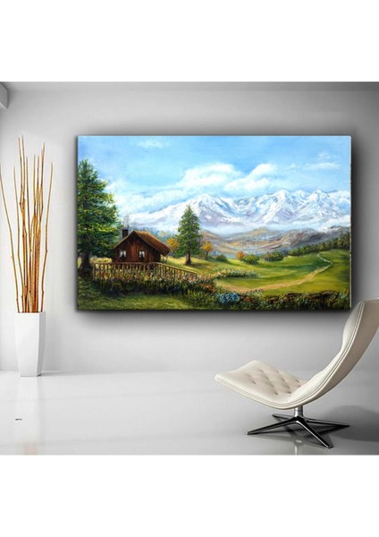 Canlı Renkli Doğa Manzara Kanvas Tablo, Evinize Şıklık Katacak Dekorasyon Parçası
