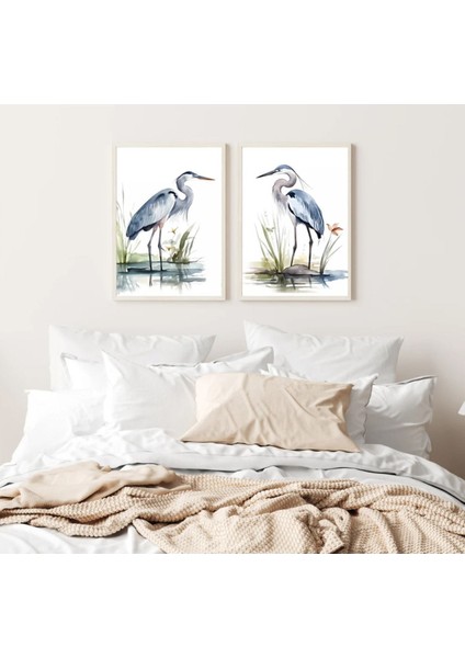 El Yapımı Çift Ahşap Çerçeveli Şık Dekoratif Tablo, Modern ve Doğal Görünümlü. fırsatları