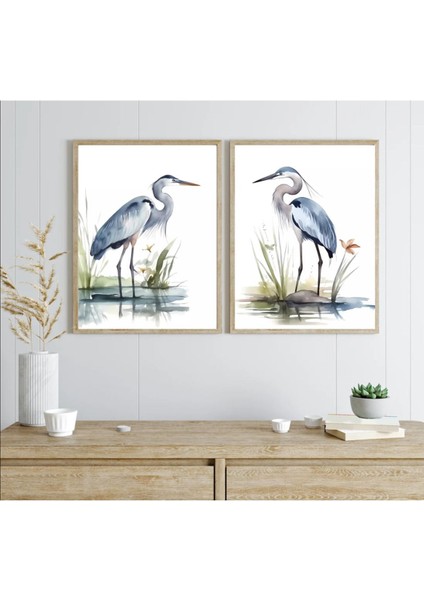 El Yapımı Çift Ahşap Çerçeveli Şık Dekoratif Tablo, Modern ve Doğal Görünümlü. indirimleri