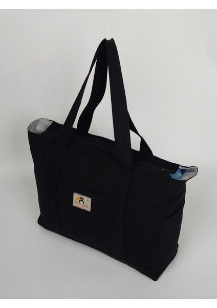 Venedik Büyük Boy Günlük - Seyahat Çanta - Siyah modelleri