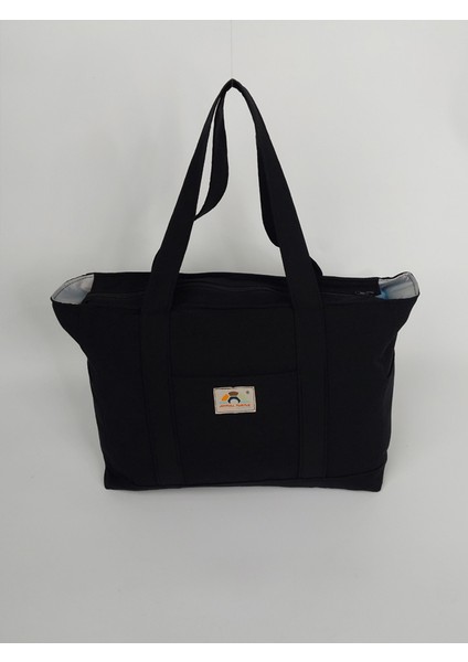 Venedik Büyük Boy Günlük - Seyahat Çanta - Siyah fırsatları