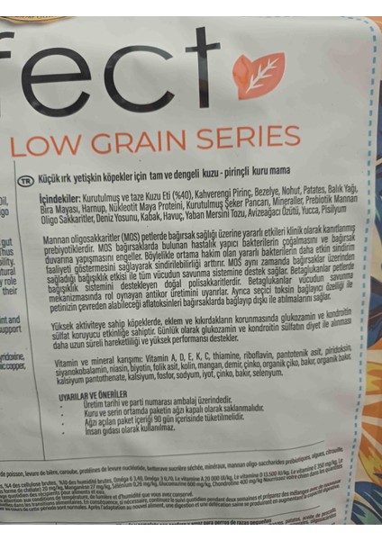 Az Tahıllı Mini Irklar Için 3 kg Kuzu Etli Pirinçli Köpek Maması fiyatları