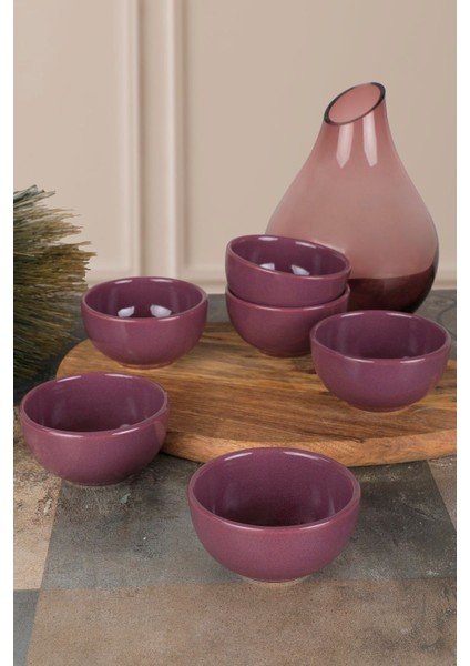 Mor Bulut Mini Çerezlik ve Sosluk Seti, 8 Cm, 6 Adet, Şık ve Kullanışlı Tasarım