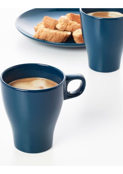 Iki Adet Lacivert 205ML Kupa Bardak, Şık ve Kullanışlı Tasarım.