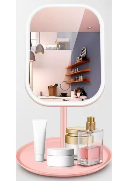 3 Renk Dokunmatik Led'li Taşınabilir Şarjlı Işıklı Makyaj Aynası fiyatları