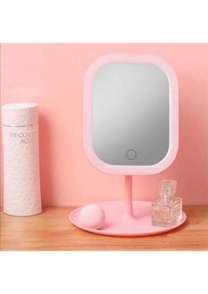 3 Renk Dokunmatik Led'li Taşınabilir Şarjlı Işıklı Makyaj Aynası indirimleri