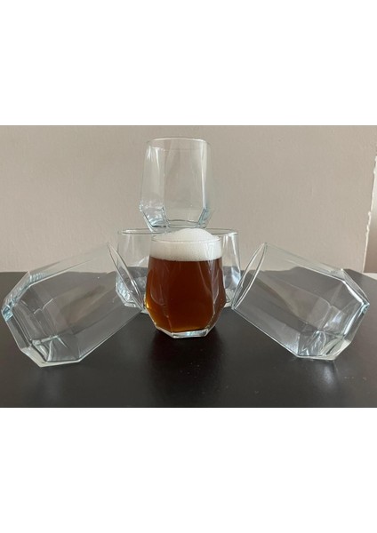 Beyaz 6'lı Şeffaf Su ve Meşrubat Bardağı Seti fırsatları