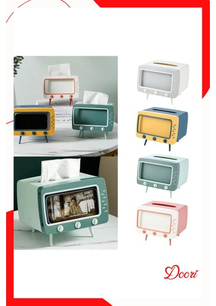 Pembe Masaüstü Peçetelik ve Telefon Tutuculu Çok Şık Tasarım fiyatları