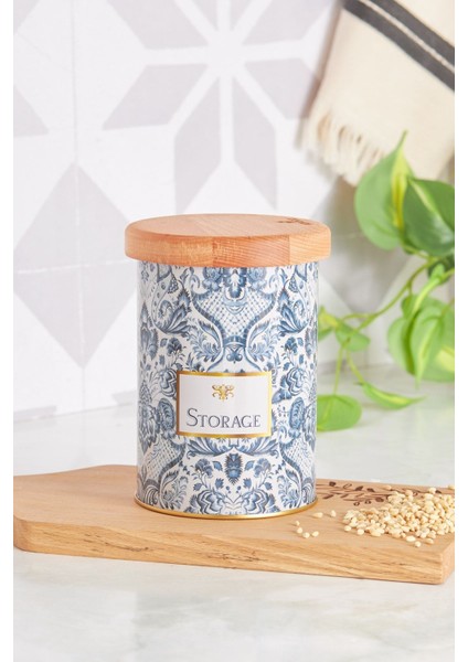 Mavi Yuvarlak Saklama Kabı, Pratik ve Şık Mutfak Gereciği