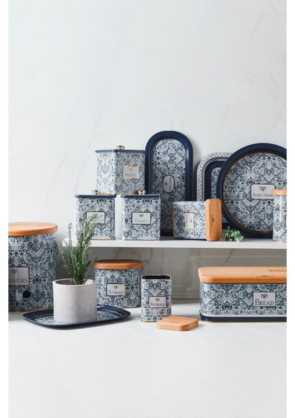 Mavi Yuvarlak Saklama Kabı, Pratik ve Şık Mutfak Gereciği modelleri