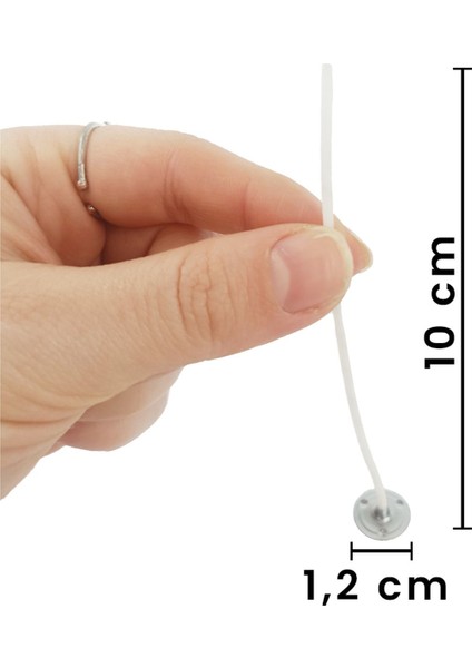 Kalın 1,6 mm Fitil, 10 Cm, 100 Adet, Parafinli, Beyaz, Yüksek Kalitede Mum Fitili modelleri
