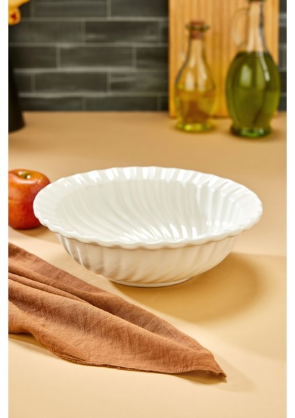 Beyaz Papatya Oval Sunum Tabağı ve Servis Kasesi, Şık ve Kullanışlı Mutfak Aksesuarı fiyatları