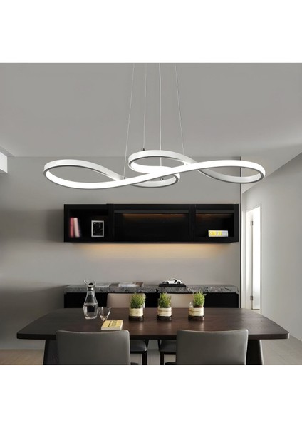 3 Renk Kumandalı Dimmerli Gümüş Ledli Avize ve Yol Işık Seti modelleri