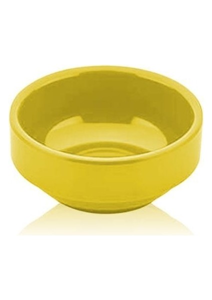 10 Adet Sarı Yuvarlak Kase, Kırılmaz, 8 Cm, Şık ve Dayanaklı Set