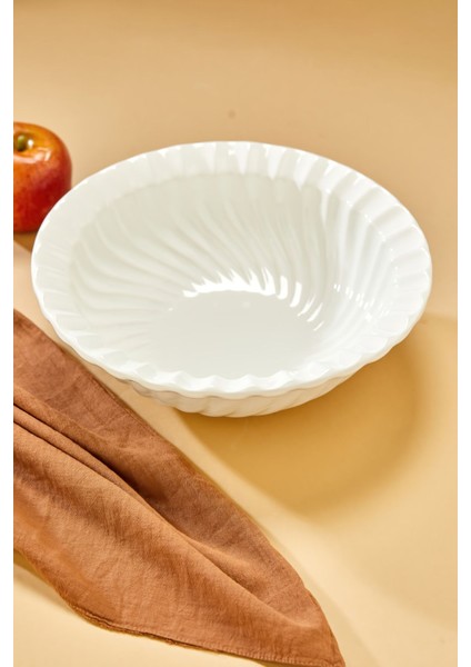 Beyaz Papatya Oval Sunum Tabağı ve Servis Kasesi, Şık ve Kullanışlı Mutfak Aksesuarı fırsatları