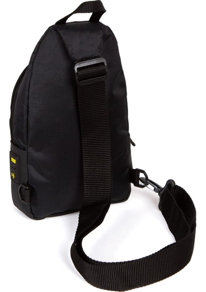 Erkek Kumaş USB Kulaklık Çıkışlı Bodybag Göğüs ve Omuz Çantası NEW172 - Siyah - Sarı fırsatları