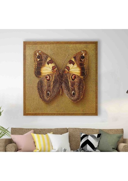 Şık Kanvas Kelebek Tablo, Dekoratif ve Zarif Görsel Parçanız