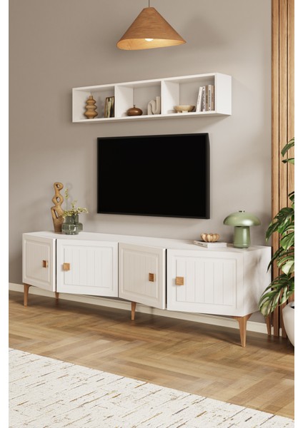 %100 Mdf Tv Ünitesi Raflı Tv Sehpası modelleri